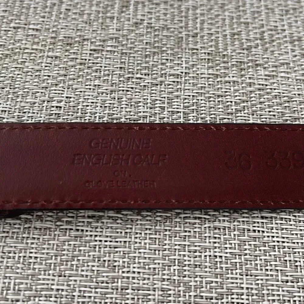 Beautiful Brighton Genuine English Calf on Clove leather belt.